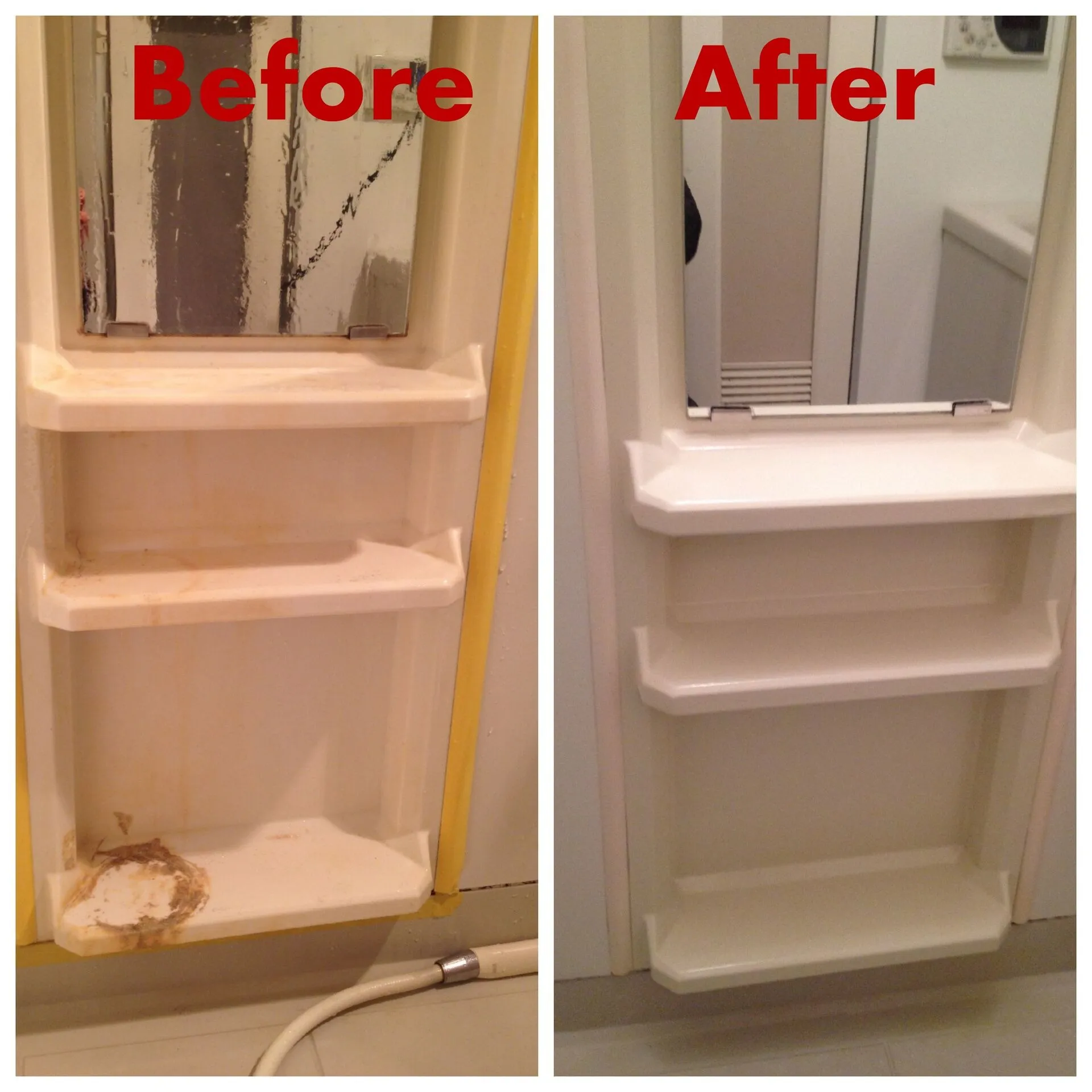 埼玉県狭山市 浴室ミラーキャビネット塗装