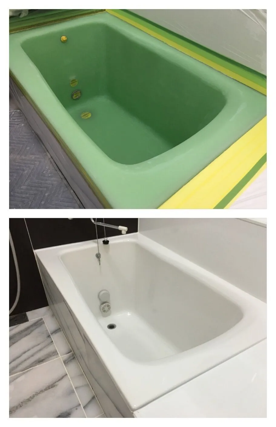 さいたま市 浴槽を交換でなく塗装でリニューアル